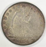 1854 SEATED HALF DOLLAR  XF