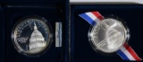 (2) Capitol Commemorative Silver Dollars.