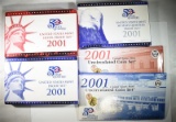 Group of 2001 Proof & Mint Sets.