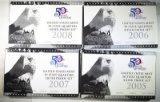 2005-2008 Silver Proof Quarter Sets.