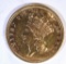 1854 $3.00 GOLD  AU/UNC