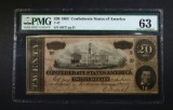 1864 $20 CONFEDERATE STATES OF AMERICA T-67