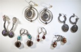 LOT OF 6 PAIR OF PIERCED EARRING FROM QVC