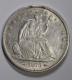 1873 SEATED LIBERTY HALF DOLLAR w/ARROWS