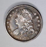 1835 CAPPED BUST DIME, VF+