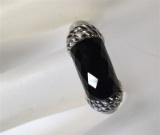 JUDITH RIPKA STERLING SILVER RING SIZE 9 FROM QVC