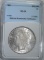 1891 MORGAN DOLLAR, NNC GRADED CH/GEM BU