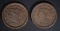 1853 & 1854 LARGE CENTS, VF