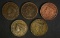 5 - LARGE CENTS G/VG; 1830, 1831, 1838,