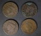 1832, 1833, 1834, 1837 LARGE CENTS VG