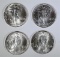 4 - 1986 AMERICAN SILVER EAGLES