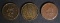 3-PATRIOTIC CIVIL WAR TOKENS: