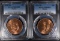 2-1959 Mo MEXICO CENTAVOS, PCGS MS-65 & 66 RED