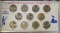 GEM BU 1942-P THRU 1945-S JEFFERSON WAR NICKEL SET