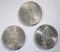 3 COIN LOT, 1935, 36 & 37 AUSTRIA 2 SCHILLING