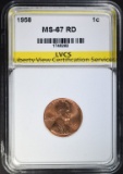 1958 LINCOLN CENT LVCS SUPERB GEM