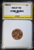 1962-D LINCOLN CENT LVCS SUPERB GEM