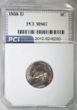 1950-D JEFFERSON NICKEL PCI SUPERB GEM BU