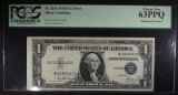 1935 E $1 SILVER CERTIFICATE PCGS 63PPQ