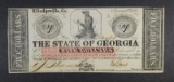 1862 $5.00 STATE OF GEORGIA MILLEDGEVILLE NOTE, CU