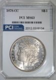 1878-CC MORGAN DOLLAR, PCI CH BU