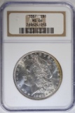 1887 MORGAN DOLLAR NGC MS64