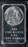 5 0UNCE .999 SILVER BAR