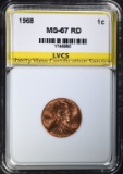 1968 LINCOLN CENT, LVCS SUPERB GEM BU RED