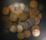 50 MIXED DATE CANADIAN LARGE CENTS