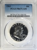 1963 FRANKLIN HALF DOLLAR PCGS PR67