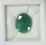 LARGE 13.30 carats OVAL CUT NATURAL EMERALD