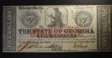 1862 FIVE DOLLARS STATE OF GEORGIA BOND CH.CU