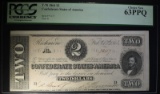 1864 $2 CONFEDERATE STATES OF AMERICA