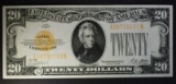 1928 $20 GOLD CERTIFICATE  AU