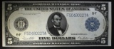 1914 $5 FEDERAL RESERVE NOTE  CH.AU