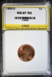 1953-D LINCOLN CENT LVCS SUPERB GEM