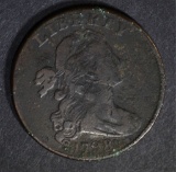 1798 DRAPED BUST LARGE CENT  VG/F