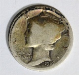 1916-D MERCURY DIME  GOOD