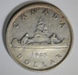 1945 CANADA SILVER DOLLAR  AU