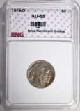 1919-D BUFFALO NICKEL RNG AU/BU