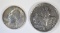 1938 QUARTER AU & 1925 STONE MOUNTAIN HALF AU