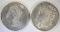 1889 & 1890 BU MORGAN DOLLARS