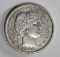 1900-S BARBER QUARTER AU CLEANED