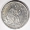 1877 SEATED HALF DOLLAR, XF