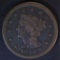 1846 LARGE CENT  VF/XF