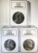 (3) 1977 IKE DOLLARS, NGC MS-65