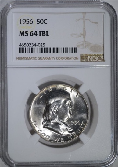 1956 FRANKLIN HALF DOLLAR NGC