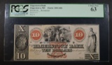 1800's $10 HAGERSTOWN BANK PCGS 63