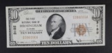 1929 $10 TYPE 1 NATIONAL CURRENCY CH.AU