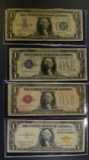 1928 $1 US NOTE, 1935A $1 NORTH AFRICA &